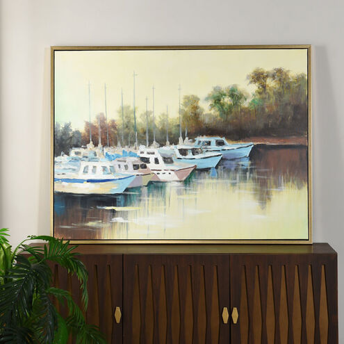 Cameron Yellow and Green and White and Multicolor and Gold Wall Art