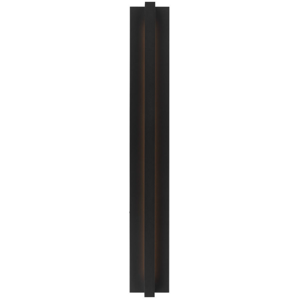 Mick De Giulio Stagger 1 Light 36 inch Outdoor Black Outdoor Wall Sconce in 120V, Backplate