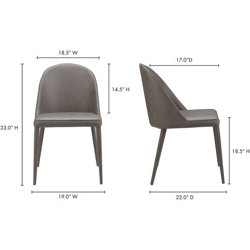 Burton Grey Dining Chair, Set of 2
