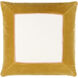 Squared 18 X 18 inch Off-White/Copper/Salmon Accent Pillow