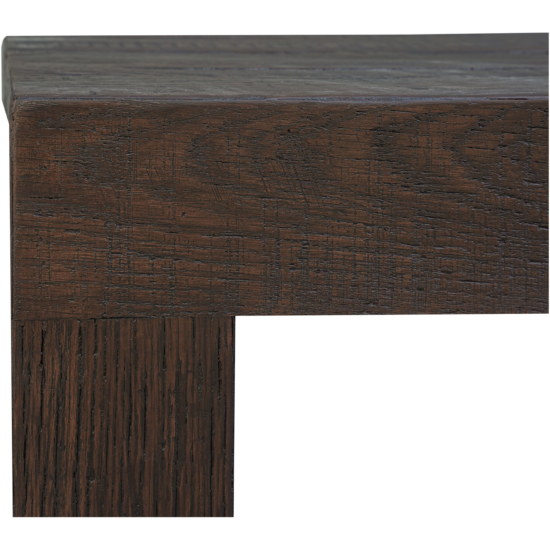 Evander Rustic Brown Dining Bench