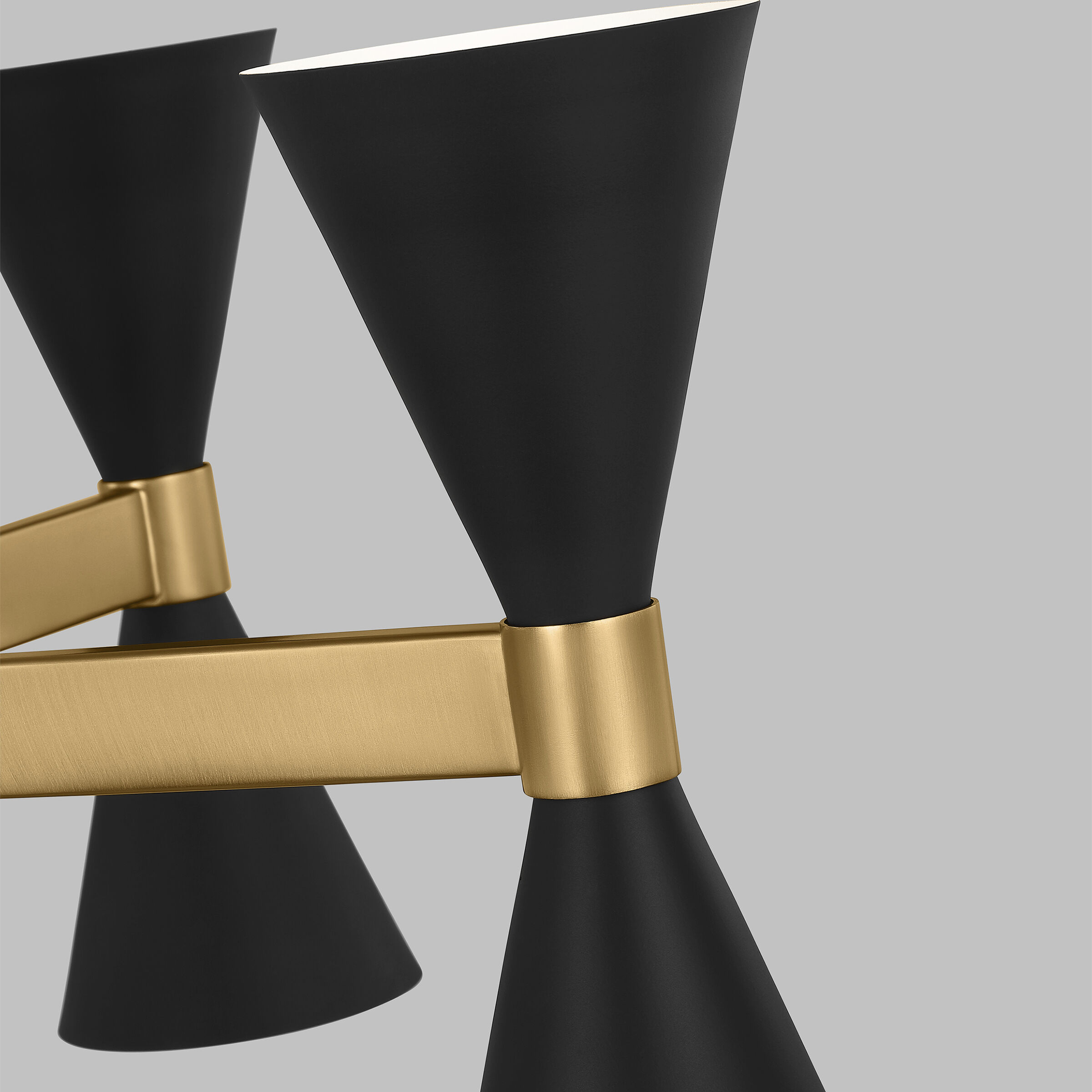 AERIN Albertine 8 Light 48 inch Midnight Black Chandelier Ceiling Light