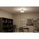 Alkire 4 Light 22 inch Black Semi Flush Mount Ceiling Light 