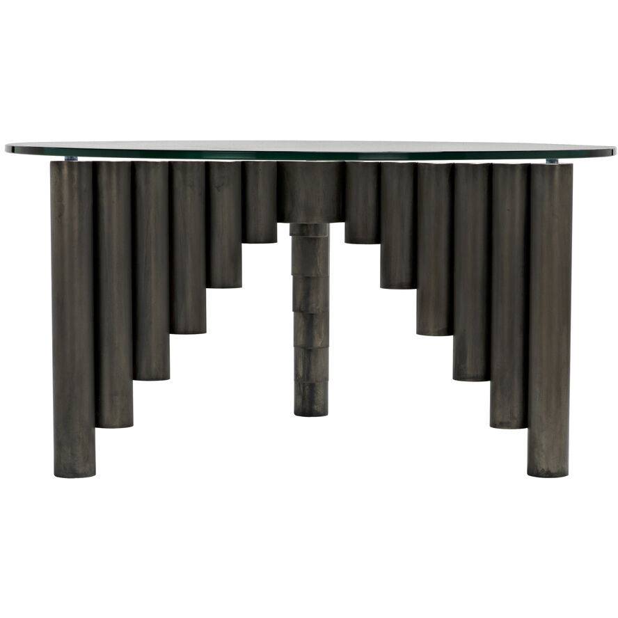 Organum 36 X 36 inch Gun Metal Coffee Table