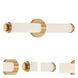 Aqua LED 19.25 inch Brushed Gold Vanity Light Wall Light