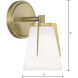 Allure Sconce Wall Light in Antique Brass