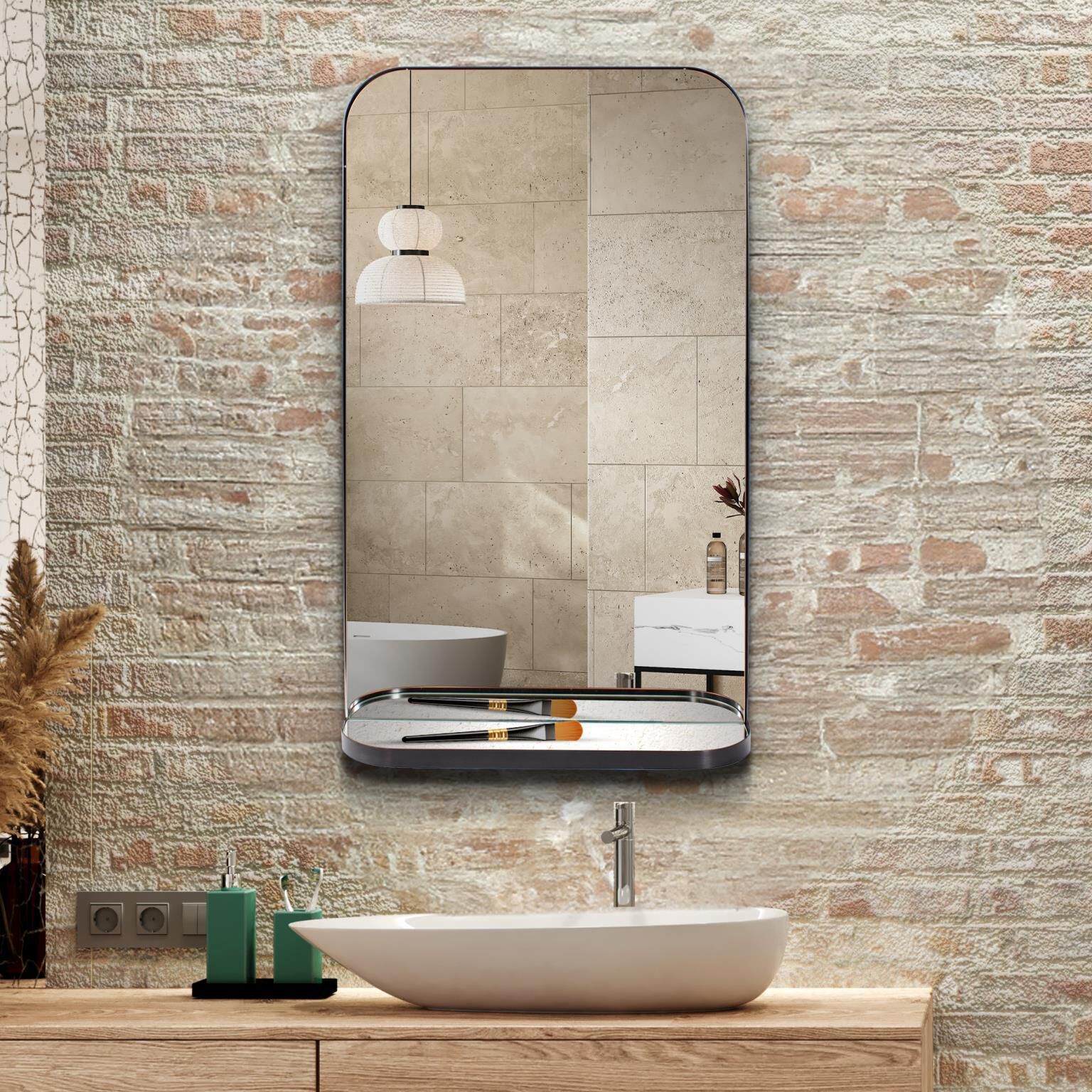 Pulaski 36 X 22 inch Black Mirror