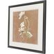 Wildflowers I, II & III White and Brown and Green and Rust Framed Art