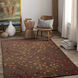 Athena 96 X 96 inch Brown/Burgandy/Dark Brown Handmade Rug in 8 Ft Square, Square