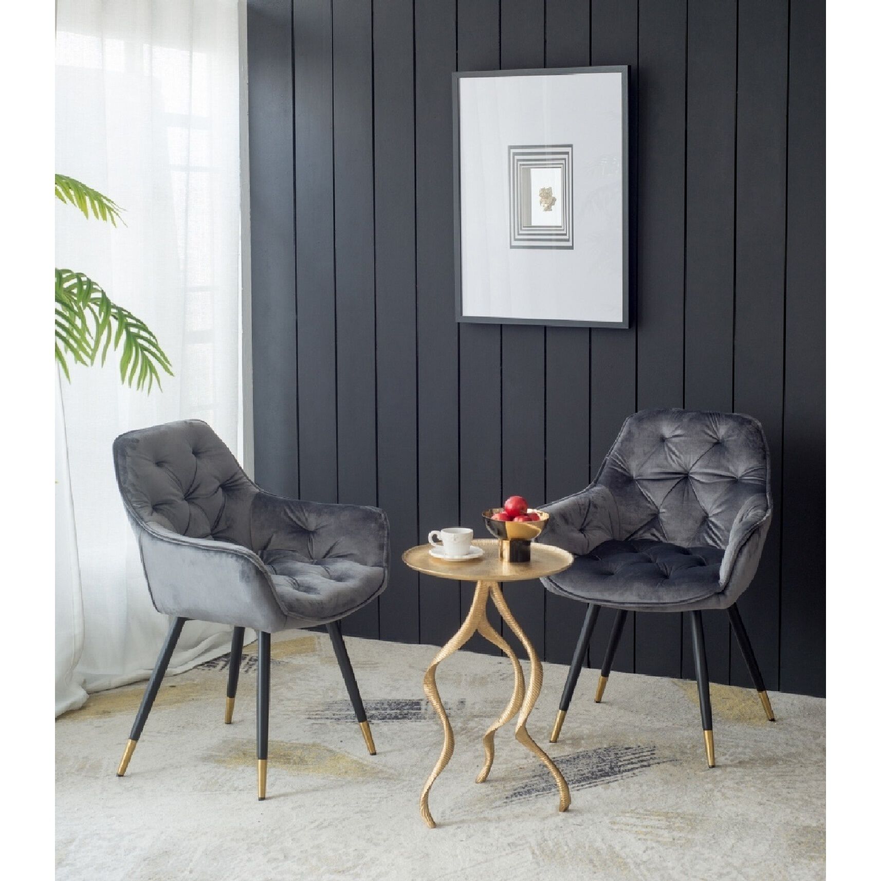 Antler 16.1 inch Gold Side Table