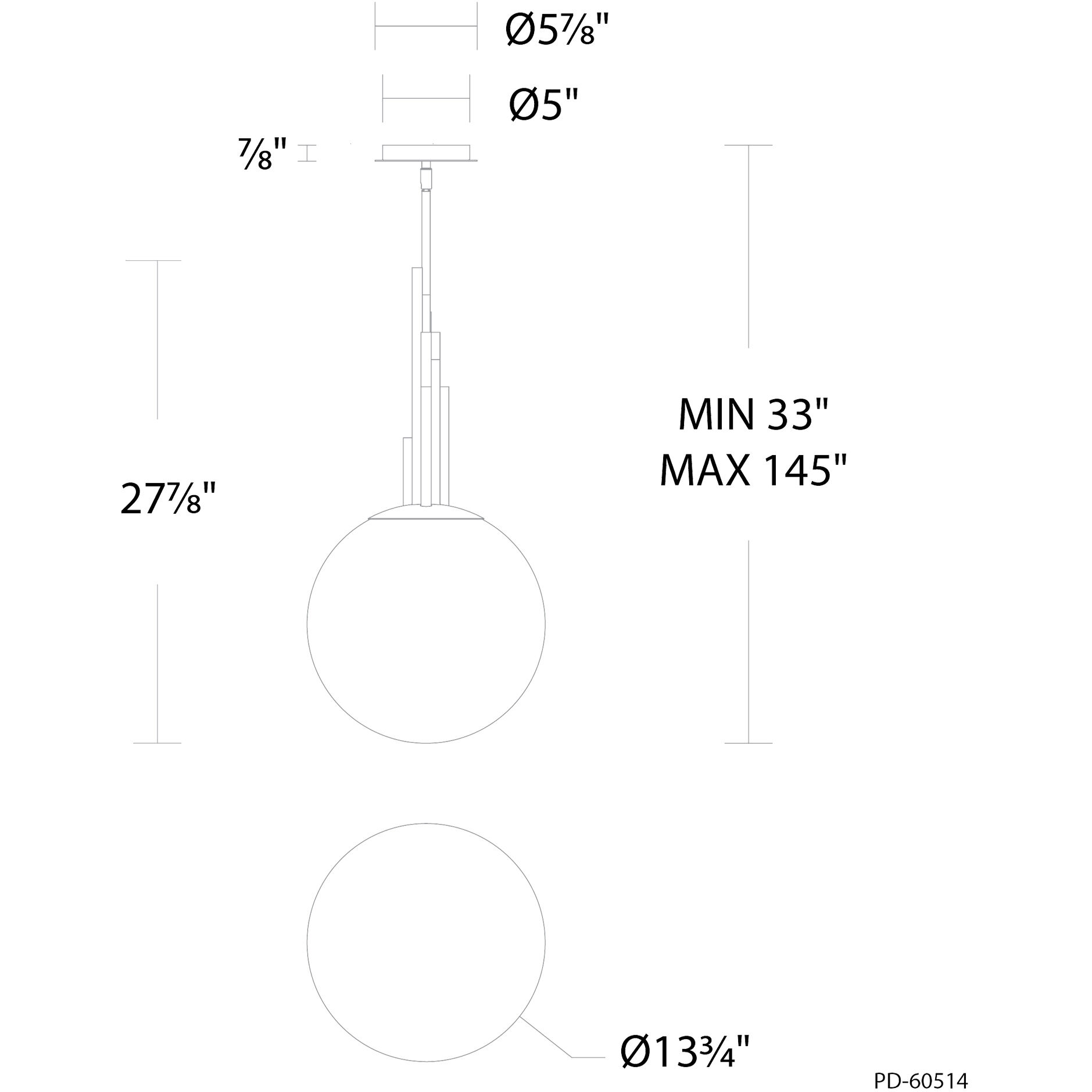 Sybil LED 13.75 inch Aged Brass Indoor Hanging Lighting Ceiling Light in 2700K