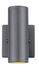 Riga 1 Light 6 inch Anthracite Outdoor Wall Light