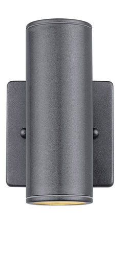 Riga 1 Light 6 inch Anthracite Outdoor Wall Light