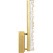 Stagger LED 4.3 inch Brass Wall Light