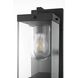 Keaton 1 Light 15 inch Black Outdoor Wall Sconce