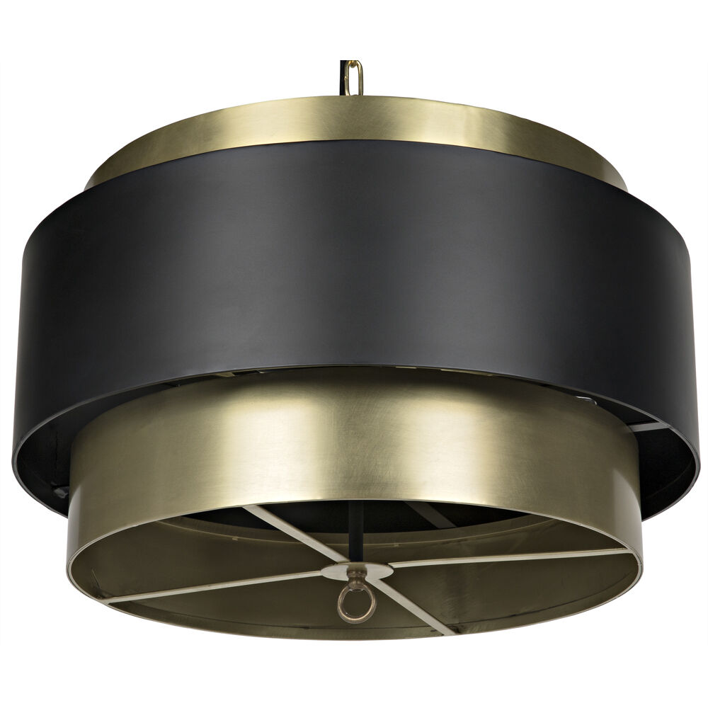 Demetrius 4 Light 24 inch Antique Brass Pendant Ceiling Light