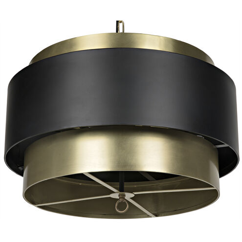 Demetrius 4 Light 24 inch Antique Brass Pendant Ceiling Light