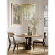 Verre de Mer 1 Light 24.75 inch Contemporary Gold Chandelier Ceiling Light, Medium