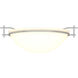 Moonband 1 Light 11.4 inch Vintage Platinum Semi-Flush Ceiling Light in Opal