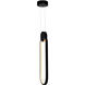 Pulley LED 4 inch Black Mini Pendant Ceiling Light