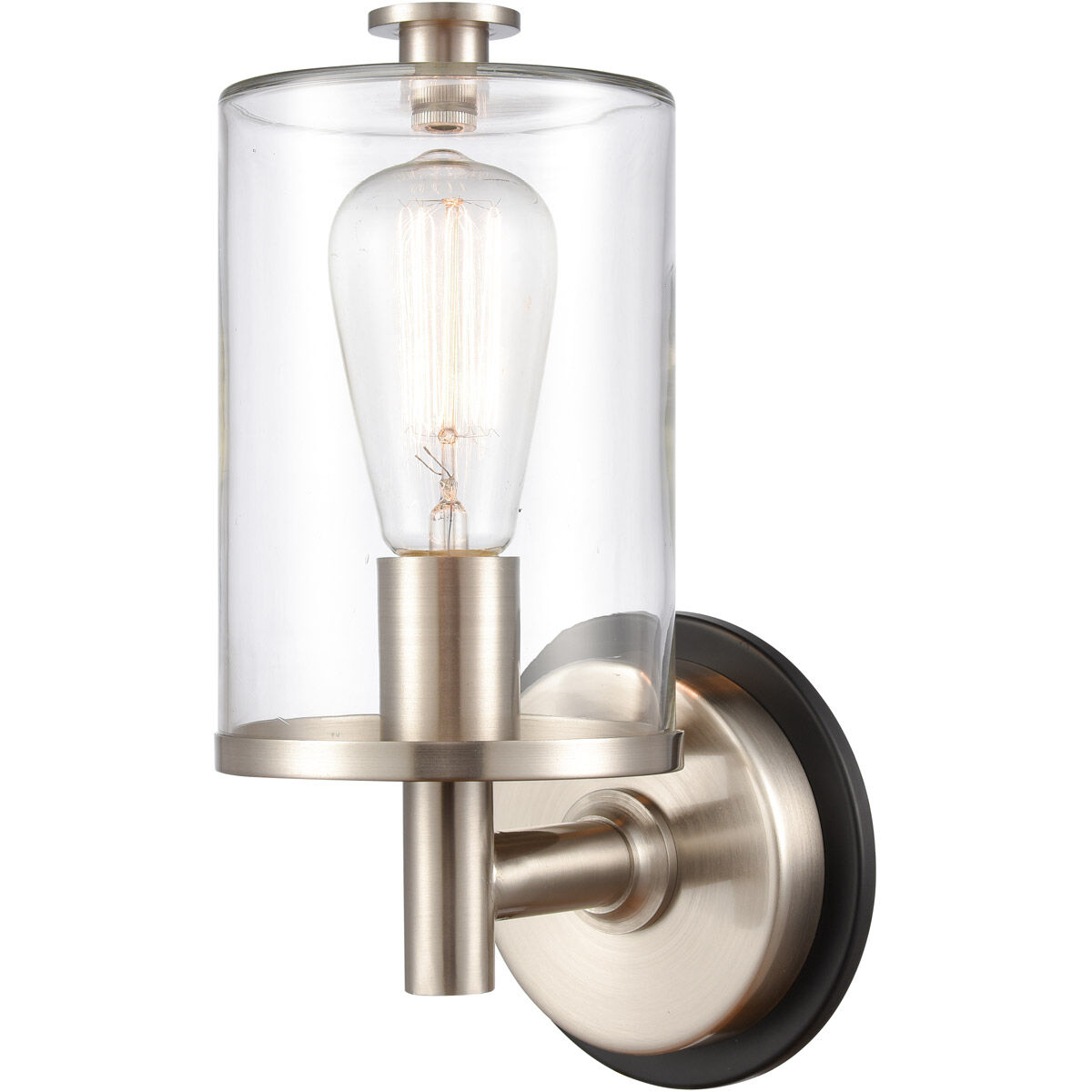 Marlowe LED 5 inch Black Satin Nickel Bath Vanity Light Wall Light
