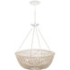 Wychwood 6 Light 32 inch Sugar White Chandelier Ceiling Light