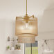 Ontario 3 Light 17.1 inch Luxe Gold Pendant Ceiling Light, Large