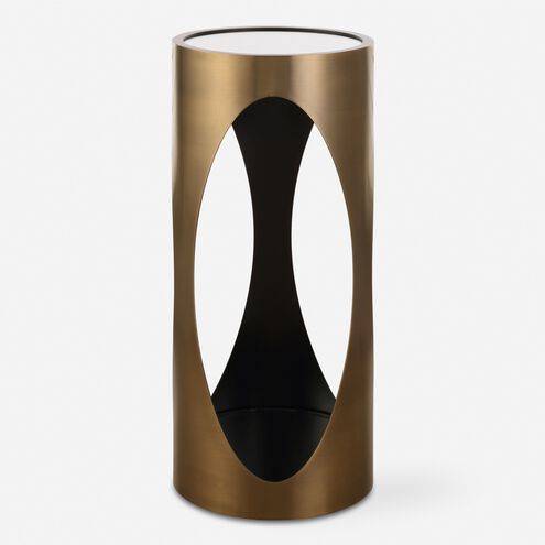 Achilles 24 X 11 inch Brushed Brass Drink Table