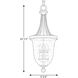 Seeded Glass 3 Light 10 inch Brushed Nickel Foyer Pendant Ceiling Light 
