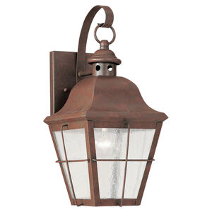 Chatham 1 Light 14.5 inch Weathered Copper Outdoor Wall Lantern