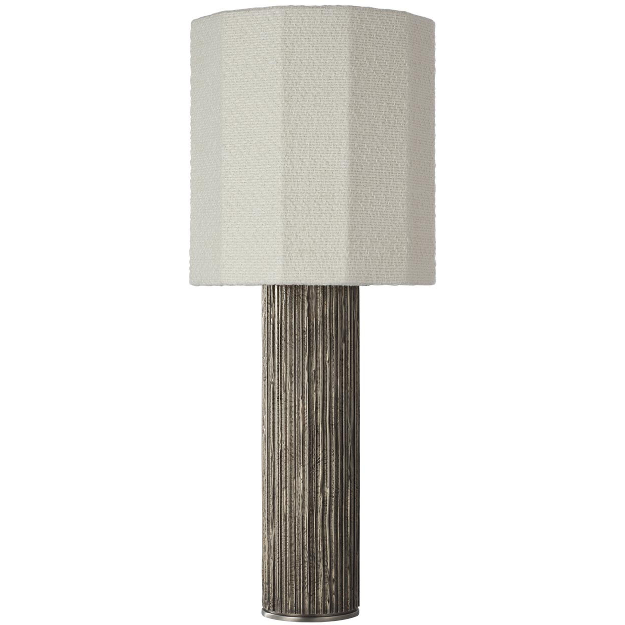Anne-Marie Barton Fumar 29 inch 15.00 watt Ridged Graphite Table Lamp Portable Light