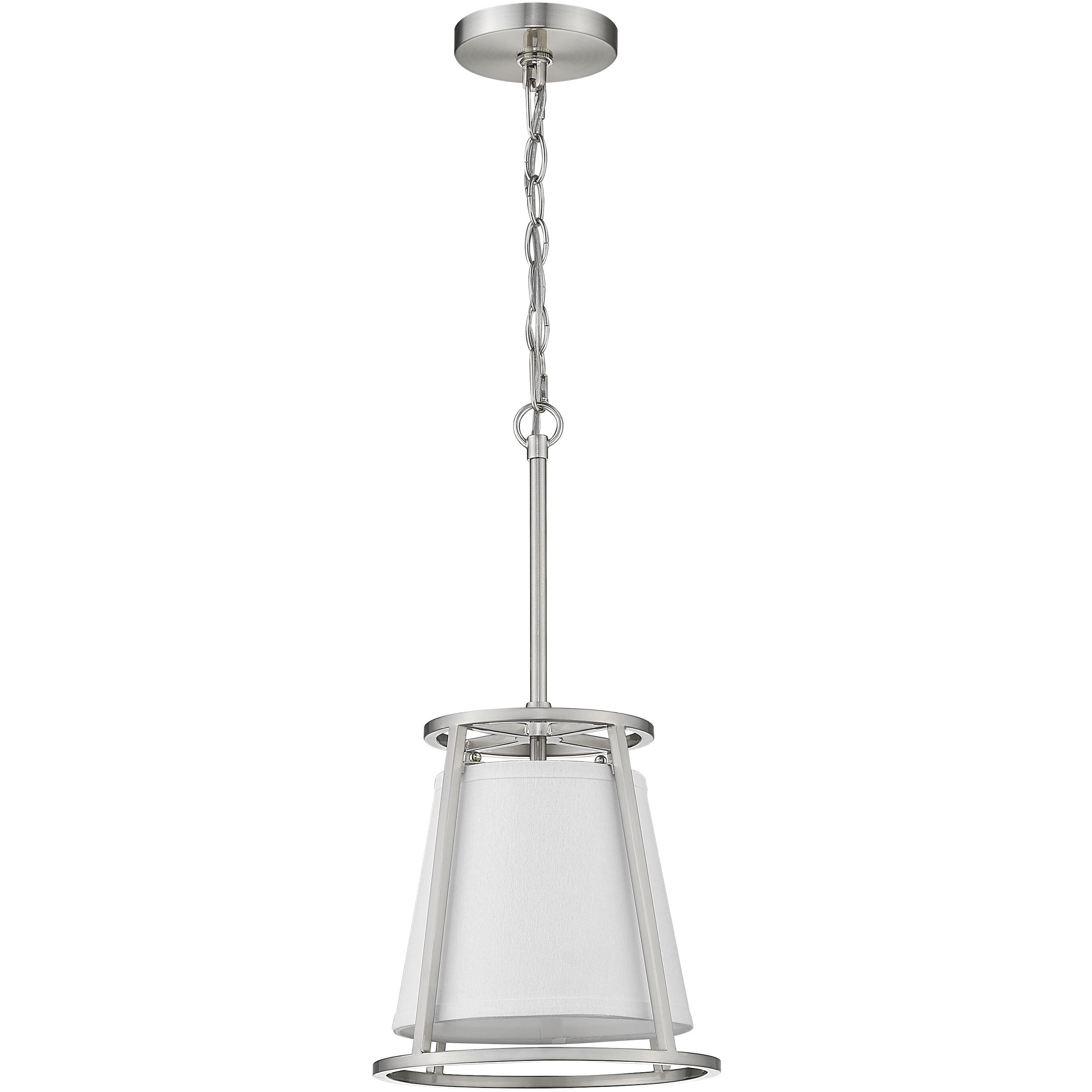Lenyx 1 Light 10 inch Brushed Nickel Pendant Ceiling Light