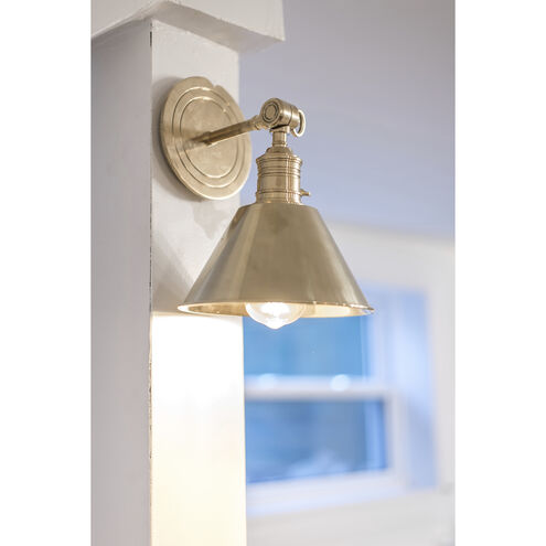Garden City 8.5 inch 75.00 watt Aged Brass Pivot Wall Sconce Wall Light
