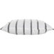 Nimah 22 inch White and Black Pillow