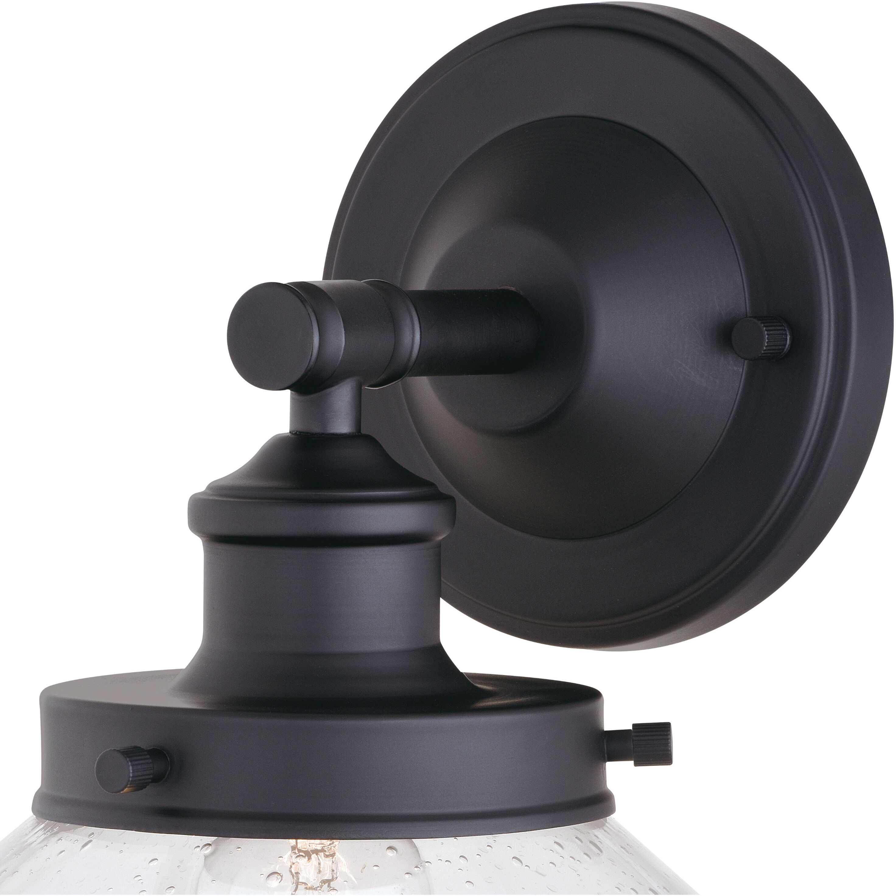 Collins LED 9.5 inch Matte Black Outdoor Wall