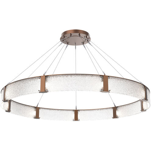 Parallel LED Burnished Bronze Chandelier Ceiling Light, Ring