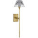 Waterford Blaze Tail Sconce Wall Light in Natural Brass