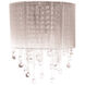 Beverly Dr. 2 Light 8 inch Silver Silk String Wall Sconce Wall Light