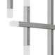 Acasia LED 35.5 inch Polished Chrome with Frosted Chandelier Ceiling Light