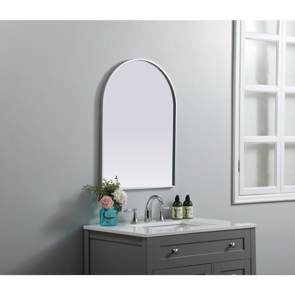 Ayra 30 X 22 inch Silver Mirror
