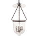 Hampton 4 Light 14.5 inch Old Bronze Pendant Ceiling Light in C2