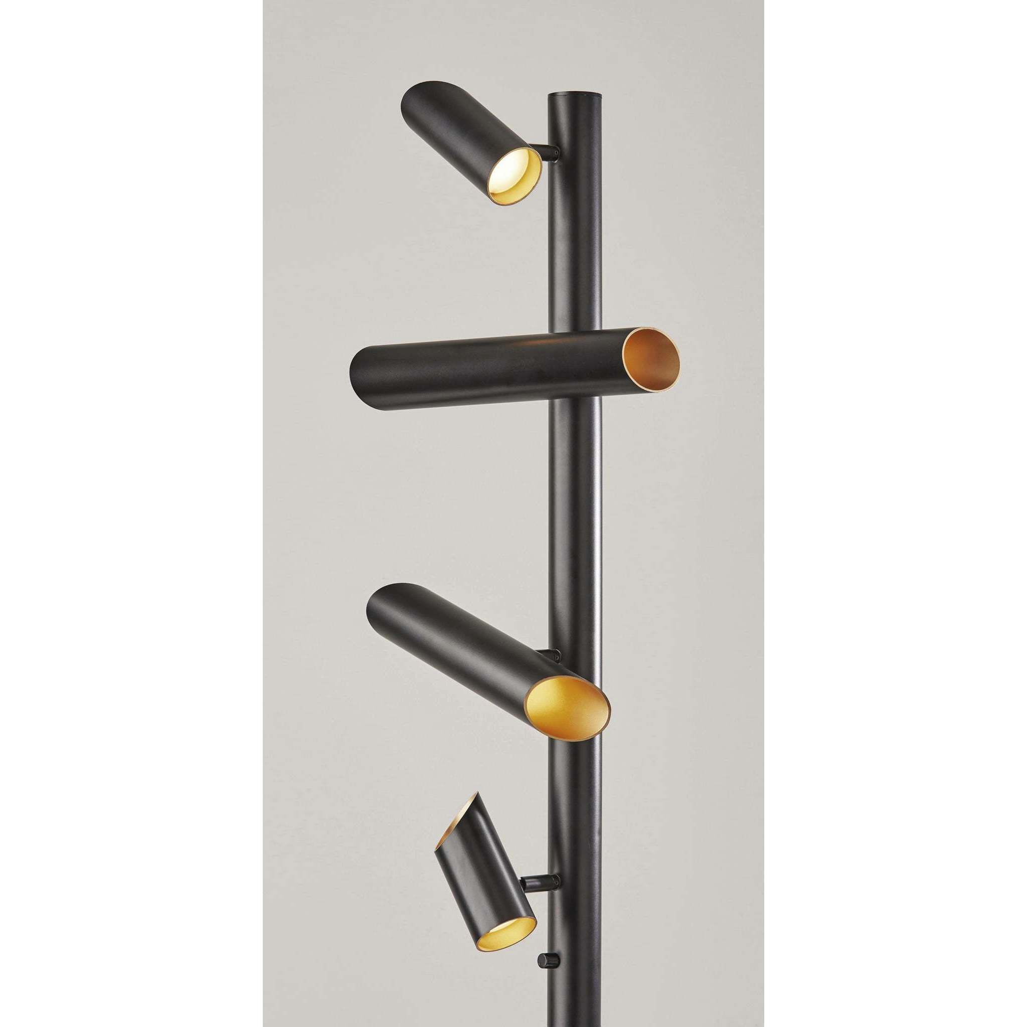 Tyler 72 inch 5 watt Black LED Floor Lamp Portable Light