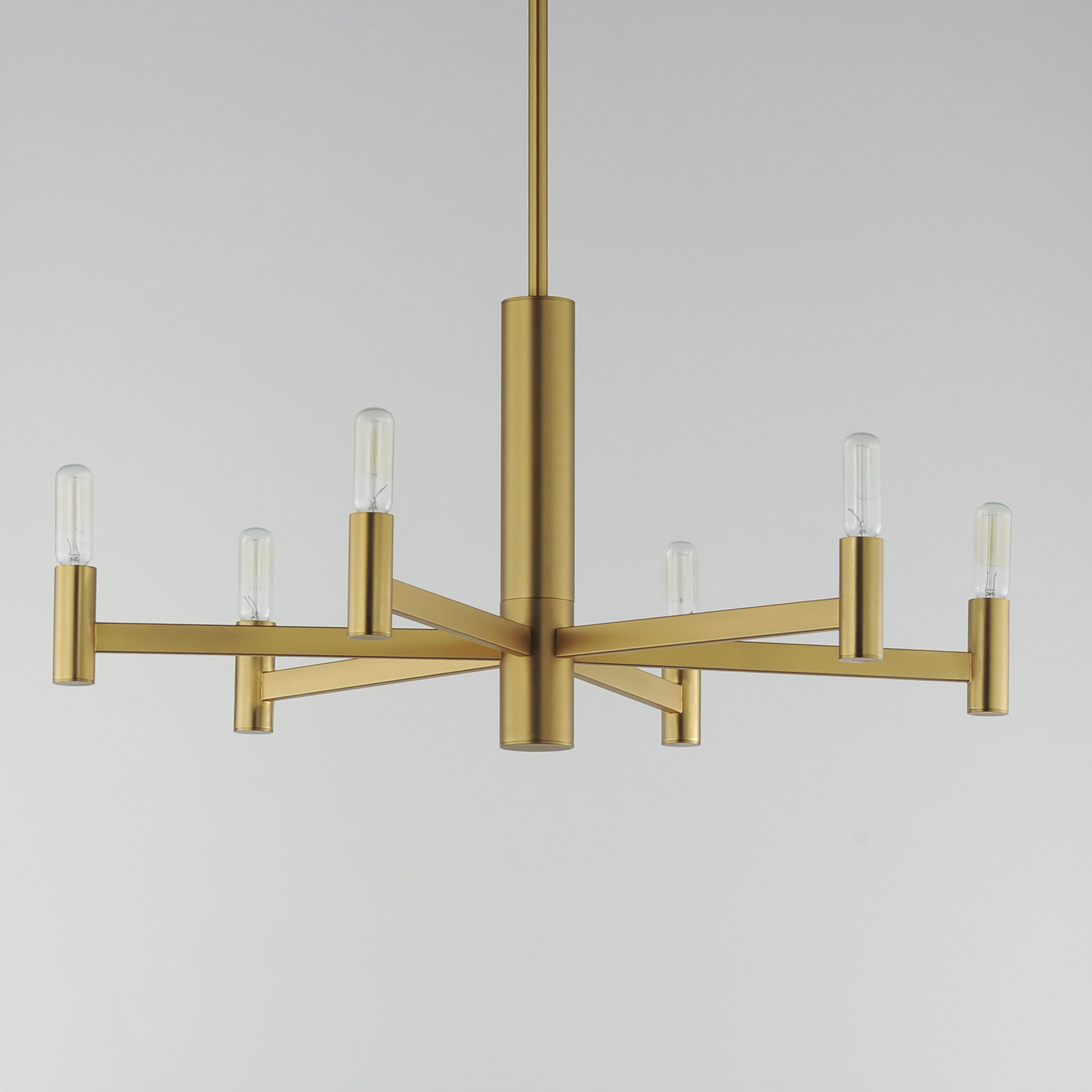 Emana 6 Light 25.5 inch Natural Aged Brass Chandelier Ceiling Light