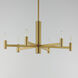 Emana 6 Light 25.5 inch Natural Aged Brass Chandelier Ceiling Light