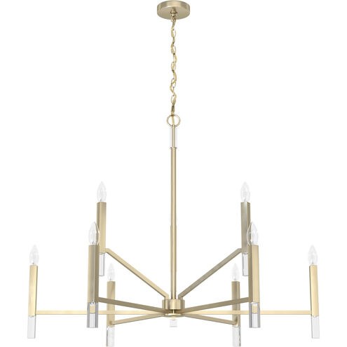 Sunjai 9 Light 40 inch Palm Gold Two Tier Chandelier Ceiling Light