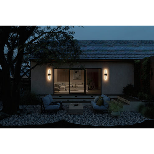 Nocar LED 30 inch Black Textured Outdoor Wall, Large