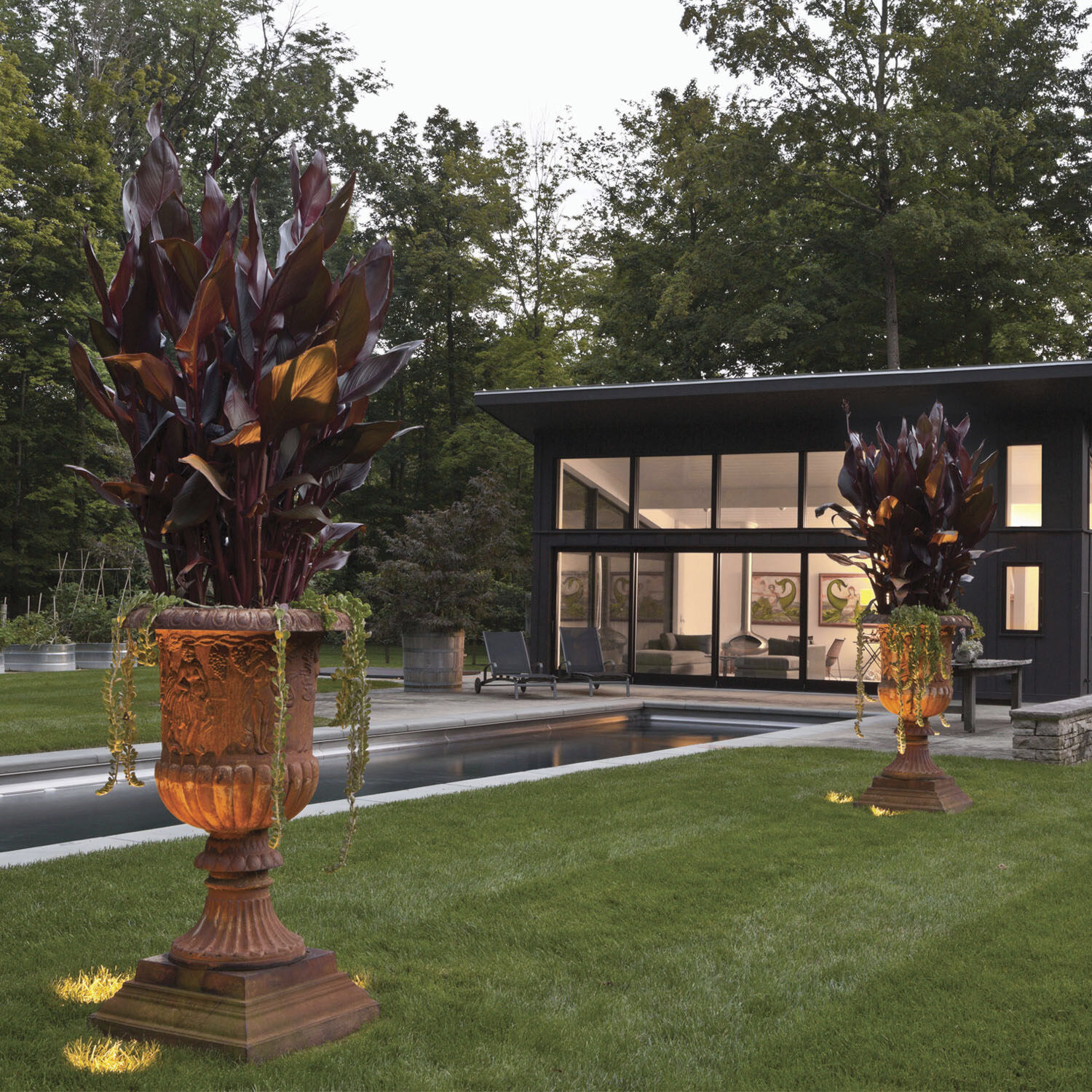 Hardy Island Shielded 12v 12.00 watt Bronze Landscape Well Light in 2700K, Variable Output