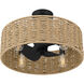 Islander 22 inch Matte Black with Black Matte Blades Fandelier, Fandelier