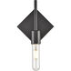 Mia LED 6 inch Matte Black ADA Sconce Wall Light