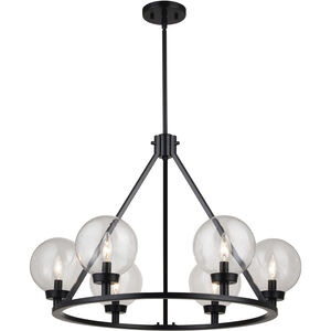 Lander LED 28.25 inch Matte Black Chandelier Ceiling Light